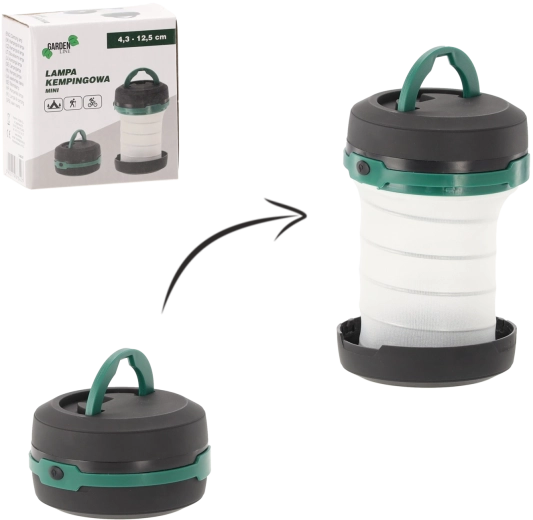 Mini camping lamp 4.3–12.5 cm