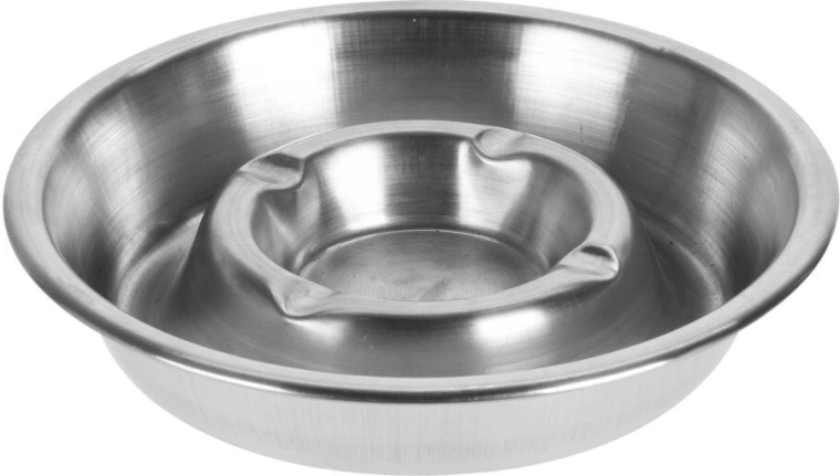 Cendrier de table en acier inoxydable 13 cm