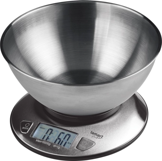 Balance de cuisine Lamart avec bol en acier inoxydable