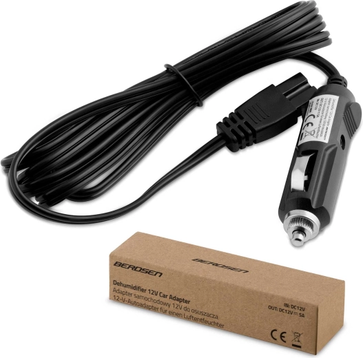 Adaptateur d’alimentation voiture 12 V DC pour déshumidificateur Berdsen - 1 pièce