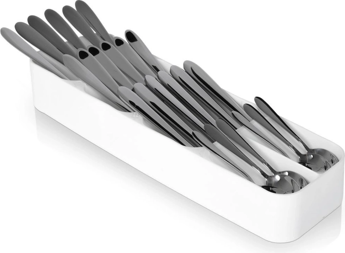 Organisateur blanc pour couverts à insérer dans un tiroir 39 × 11,5 cm
