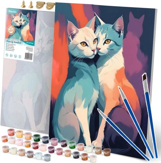 Paint by Numbers 40 × 50 cm Massido Cats