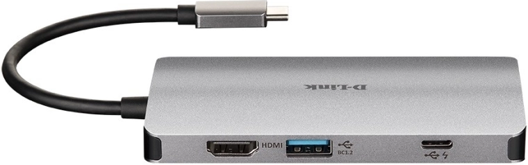 Hub multiport USB‑C D-Link avec HDMI, Ethernet et lecteur SD/microSD