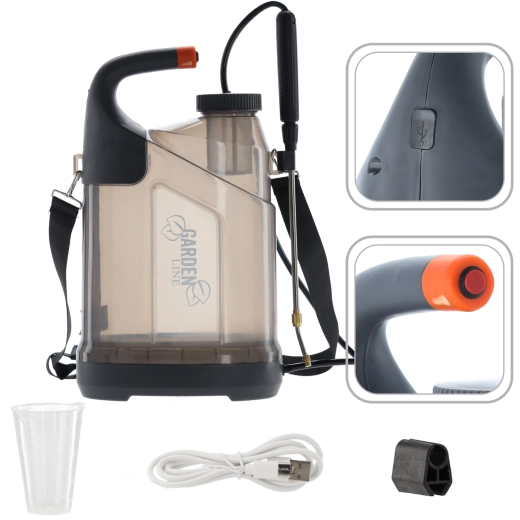 Battery-powered pressure sprayer 7 l