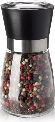 Glass salt and pepper grinder 13 cm