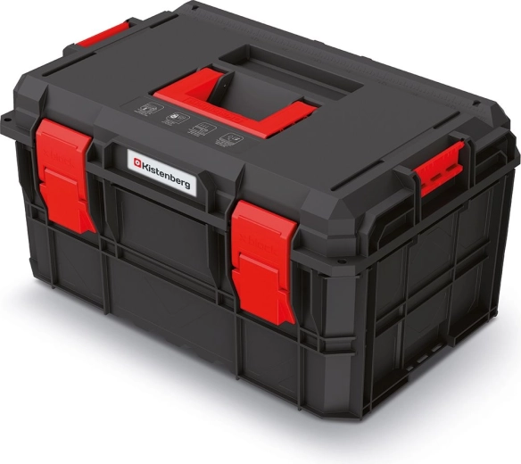 Modulaire gereedschapskoffer X-Block Pro, 546 × 380 × 307 mm, zwart