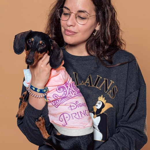 Disney Prinsessen hondenkleding met capuchon roze maat XS - 1 stuk