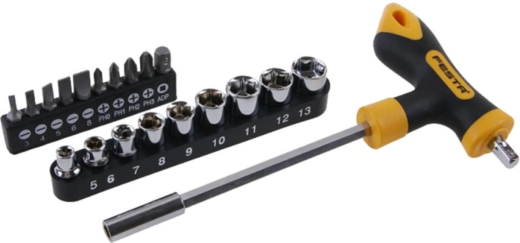 Jeu de tournevis en T avec embouts 20 pièces FESTA