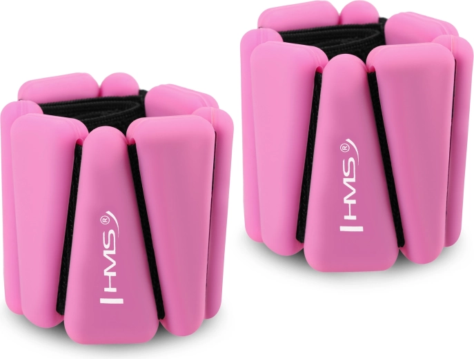 Siliconen pols- en enkelgewichten HMS roze 2 × 0,5 kg