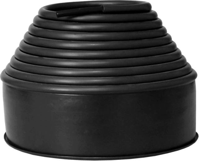 JACOB Plastic Lawn Edging 10 × 600 cm, Black