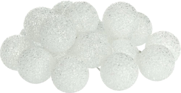 Guirlande Retlux avec boules en caoutchouc et 20 LED