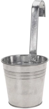 Hängender verzinkter dekorativer Blumentopf 13,5 cm