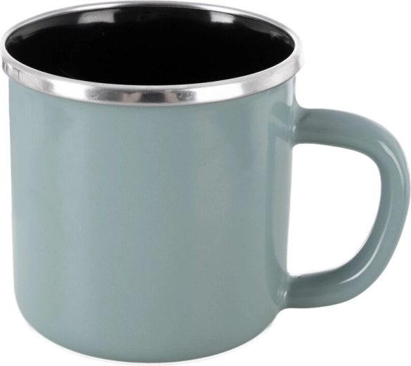 Enamel mug Green Lem 0.41 l