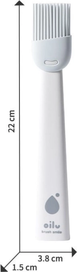 Pinceau en silicone Oilu blanc