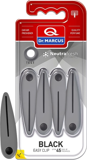 Dr. Marcus Easy Clip Black luchtverfrisser voor in de auto