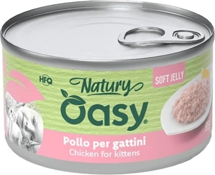Oasy Natury gelée fine poulet pour chatons 150 g