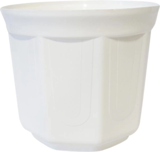 Cache-pot Oktet blanc 30 cm
