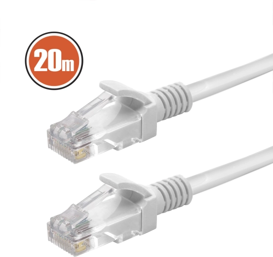 Netwerkpatchkabel Cat.5e 20 m grijs