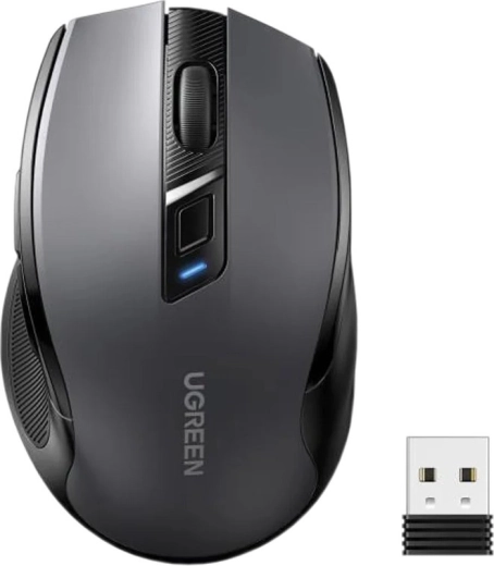 Ugreen draadloze muis MU006 silent click 2,4 GHz zwart