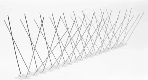 Pointes dissuasives pour oiseaux 50 cm, 40 pointes (lot de 12)