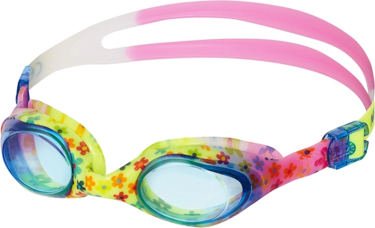 Kinder-Schwimmbrille NILS Aqua NQG170FAF, geblümt, blau