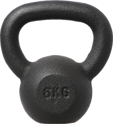Kettlebell en fonte HMS 6 kg noir