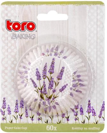 Papier-Muffinförmchen TORO Lavendel, 60 Stk.