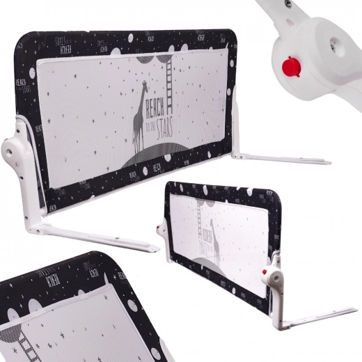 barrière de lit de protection noire 150 cm