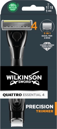 Wilkinson Quattro Essential Herrenrasierer mit Trimmer