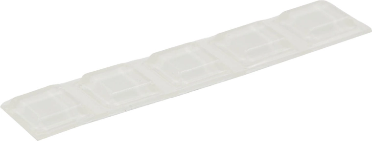 Selbstklebender transparenter Anschlag, quadratisch 12,7 × 12,7 × 3 mm, Set mit 5 Stk.