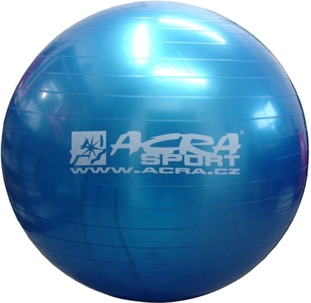 Acra overball inflatable gymnastics ball 65 cm blue