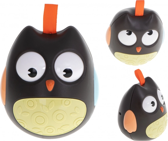 Hibou à bascule sensoriel pour bébés – noir