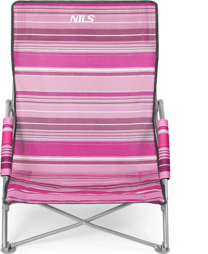 Chaise de plage pliante NILS Camp rose