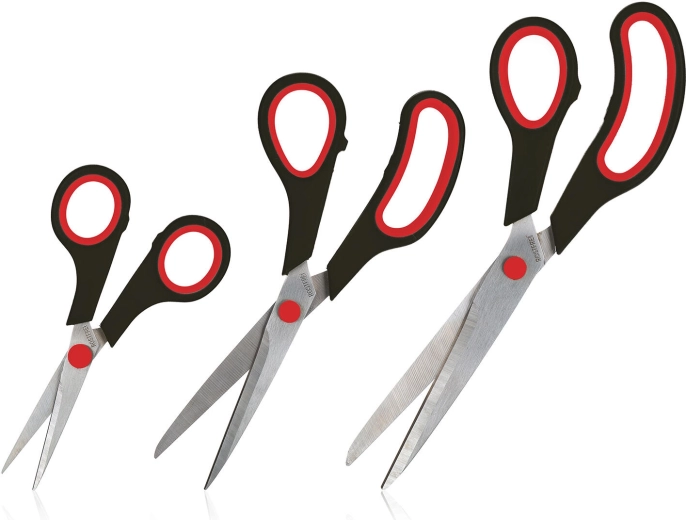 Set scharen 3 stuks – 14, 21 en 24 cm, mix kleuren