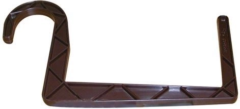 Support suspendu rond en plastique pour jardinières 11 × 12 cm, marron