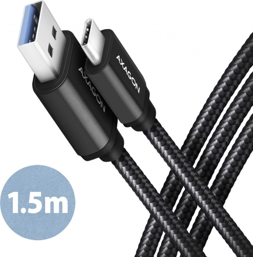 USB-C to USB-A Cable 1.5 m USB 3.2 Gen 1 3A Braided ALU