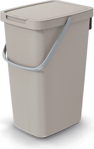 20 L Light Brown Trash Can SYSTEMA Q COLLECT