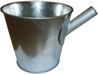 5 L Urine/Liquid Scoop from Galvanized Steel with Ferrule