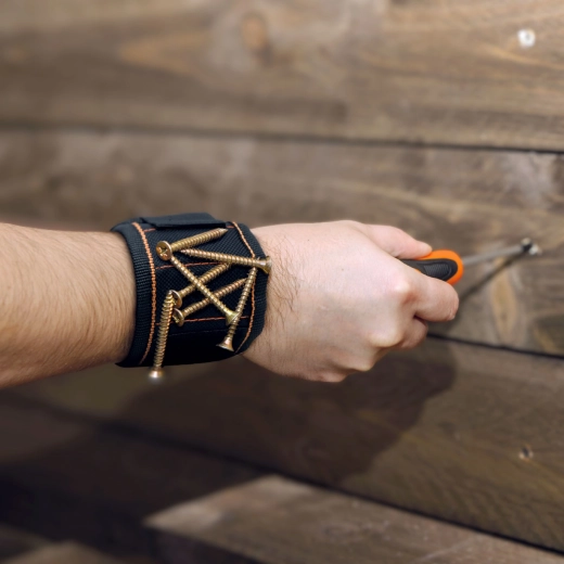 Bracelet magnétique textile pour outils 35 × 9 cm