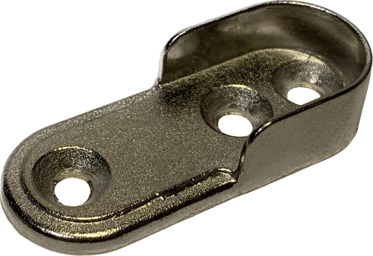 Halter für ovale Kleiderstangen aus Aluminium