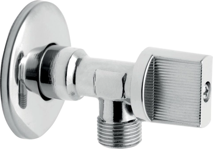 Vanne d’angle sans filtre 1/2 x 3/8, chromée