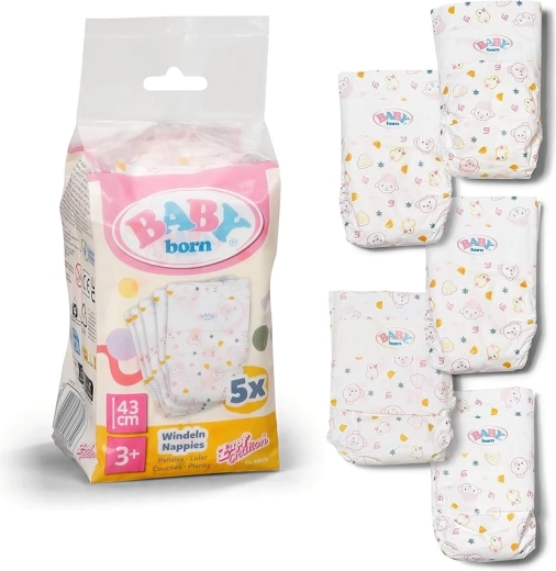 BABY born diapers for 43 cm dolls (5 pcs)