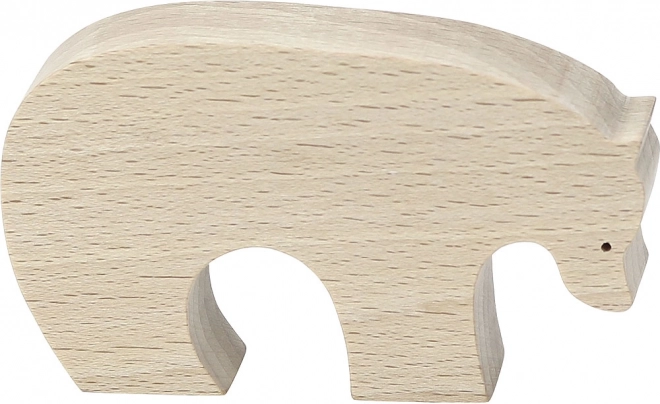 Houten berenfiguur