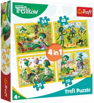 Puzzel 4-in-1 Familie Treflics