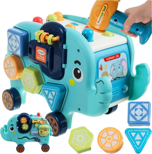 Éléphant éducatif interactif Kruzzel Montessori - 1 pièce