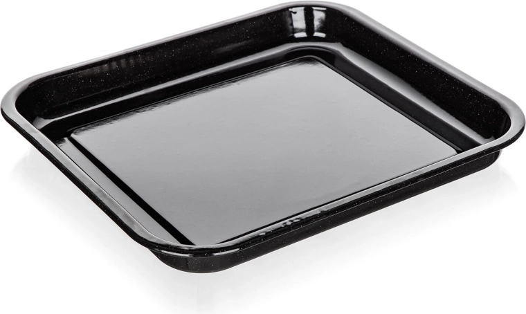 Emailierte Backform 41 × 37 × 4 cm CULINARIA Black