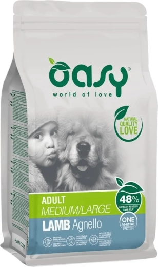 Oasy One Animal Protein Adult Medium/Large agneau 2,5 kg