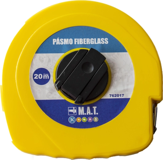 Ruban à mesurer en fibre de verre 20 m, 13 mm