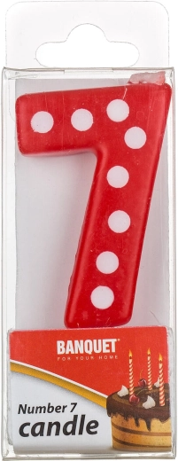 Tortenkerze Zahl 7 MY PARTY 5 × 3 cm
