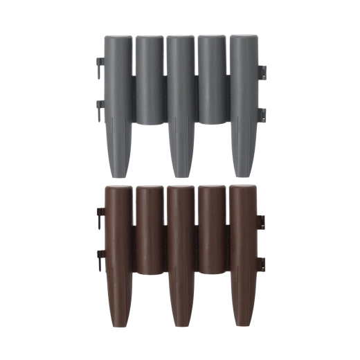 Set of Plastic Garden Edging, 8 pcs, 23.5 × 28 cm